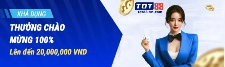 Banner khuyến mãi chào mừng người chơi mới